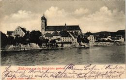 CPA AK Bad Sackingen - Sackingen Von Der Rheinbrucke Gesehen GERMANY (969897) - Bad Saeckingen