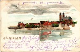 CPA AK Bad Sackingen - Ansicht - View - Litho GERMANY (969918) - Bad Saeckingen