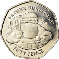 Monnaie, Gibraltar, 50 Pence, 2018, Père Noël, SPL, Cupro-nickel - Gibraltar