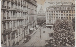 Saint Etienne - Place Dorlan, L'Hôtel De France Et L'Hôtel De Ville - Saint Etienne