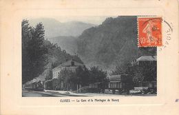 74-CLUSES- LA GARE ET LA MONTAGNE DE NANCY - Cluses