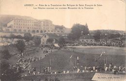 74-ANNECY- FÊTES DE LA TRANSLATION DES RELIQUES DE ST-FRANCOIS DE SALES ,LES PELERINS MONTANT AU NOUVEAU MONASTERE ... - Annecy