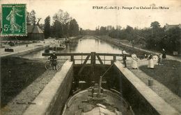 Evran * Passage D'un Chaland Dans L'écluse * Péniche Barge Batellerie - Evran