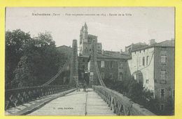 Delcampe - * Rabastens (Dép 81 - Tarn - France) * (G. Ostes, Buraliste) Pont Suspendu Construit En 1833, Entrée De La Ville, Bridge - Rabastens