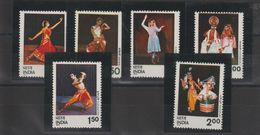 Inde 1975 Danses Indiennes 449-54 6 Val ** MNH - Unused Stamps