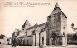 Cpa Oloron Ste Marie, église Ste Marie. - Oloron Sainte Marie