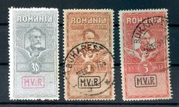 Rumänien Steuermarken VIII/X Tadellos Gest. 120EUR (H6787 - Occupazione 1914 – 18