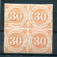 Taxis 25 VIERERBLOCK ** MNH POSTFRISCH 32EUR (77517 - Neufs