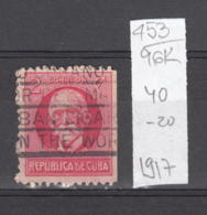 96K453 / 1917 - Michel Nr. 40 Used ( O ) Máximo Gómez Y Báez Was A Dominican Major General In Cuba's , Cuba Kuba - Used Stamps
