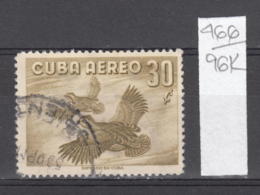 96K466 / 1956 - Michel Nr. 502 Used ( O ) Airmail - Birds  Colinus Virginianus , Cuba Kuba - Used Stamps