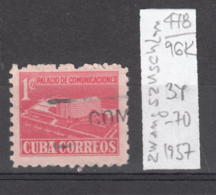 96K478 / 1957 - Michel Nr. 34 Used ( O )  Zwangszuschlagsmarken PALACIO DE COMUNICACIONES , Cuba Kuba - Used Stamps