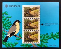 PORTOGALLO AZZORRE ACORES  FOGLIETTO EUROPA CEPT 1986 - Local Post Stamps