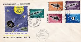 SURINAM : FDC De Paramaribo  De 1964 Espace Avions - Zuid-Amerika