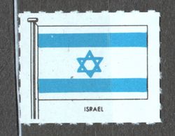 ISRAEL - FLAG FLAGS Cinderella Label Vignette - Ed. 1950's Great Britain MNH - Coat Of Arms Star Of David - Otros & Sin Clasificación