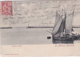 LA PALLICE - ROCHELLE (17)  Entrée Du Port ( Voilier De Pêche IR 158, Beau Plan) - La Rochelle