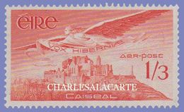 EIRE IRELAND 1948-1965 AIRMAIL STAMP 1 SHILLING & 3p. ORANGE  S.G. 143a  U.M. - Luftpost