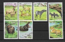 Kongo 1993 Tiere Teilsatz 7 Werte Gestempelt - Oblitérés