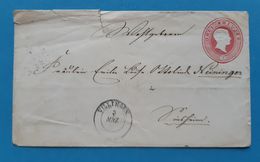 Baden, 1865, 3 Kreuzer - Enteros Postales