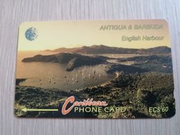 ANTIGUA & BARBUDA $ 60  ENGLISCH HARBOUR        ANT-9A  CONTROL NR: 9CATA    OLD C&W LOGO **2528** - Antigua Et Barbuda