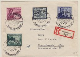 Deutsches Reich R-Brief Mit Bunter Frankatur Und SST Landesschiessen+AKs - Cartas