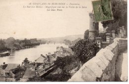 Cpa Conflans Ste Honorine, Panorama, La Rue Aux Moines. - Conflans Saint Honorine