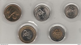 SENEGAL  Set Of 5 Coins 25-50-100-200-500 F.CFA   ( West African States   )   2002-3 - Senegal
