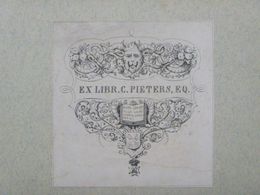 Ex-libris Illustré XIXème - BELGIQUE - C. PIETERS - Exlibris