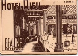 Série De Carte Postale Hotel Dieu Beaune 8 Cartes Plus 1 Image Pieuse - Eglises Et Cathédrales