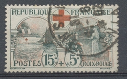 FRANCE N°156 15c+5c Noir Et Rouge Obl TB Cote 70€ A1296 - Gebruikt