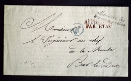 Juillet 1830 France Lettre Franchise Ministere Des Travaux Publics RARE AA19 - Frankobriefe