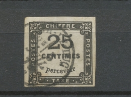 France Timbres-Taxe N°5A 25c Noir Type II. TB. B2100 - 1859-1959 Mint/hinged