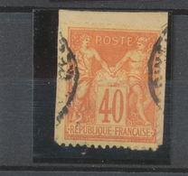 SAGE N°94 40c Rouge-orange S. Fragm. CAD Tunis TB B2199 - Autres & Non Classés