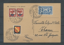 1947 Obl Temporaire Foire Européenne Strasbourg C436 - Commemorative Postmarks