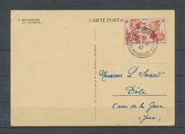 1947 Superbe CP Réunion De BOURTZWILLER MULHOUSE C486 - Cachets Commémoratifs