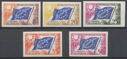 1959 France SERVICES Du N°17 à 21 Non Dentelés Neufs Luxe** COTE 535€ D1466 - Ohne Zuordnung