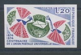 1974 France N°1817a Centenaire U.P.U. Non Dentelé Neuf Luxe** COTE 95€ D2859 - Non Classés