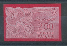 1990 France N°2631a La Dentelle Non Dentelé Neuf Luxe** COTE 15€ D2950 - Imperforates