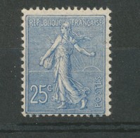 France Semeuse N°132 25c Bleu Neuf Luxe ** Gomme D'origine. Signé Calves H2201 - Unused Stamps