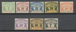 Colonies Françaises GUINEE Taxe N°8 à 15 Neuf * B/TTB. H2246 - Unused Stamps