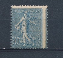 France N°161 50c Bleu Piquage à Cheval N** Signé Calves N2288 - Neufs