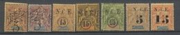 Colonies Françaises Nlle CALEDONIE N°54 à 58 + N°65-66 N*/Obl. Cote 130 € N2606 - Unused Stamps