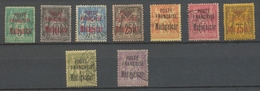 1895 Colonies Françaises Madagascar N°14 à 22 N*/Obl Signé Calves N3117 - Nuevos