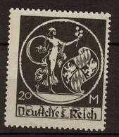 Allemagne Bayern 1920 N°215 20m Noir Surch. N**. P112 - Sonstige - Europa