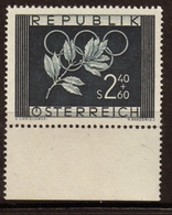 Autriche 1952 N°808 2s40 + 60g Bleu Noir N**. P115 - Autres - Europe