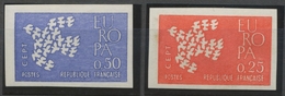 1961 France N°1309 + 1310 Europa Non Dentelés Neuf Luxe** COTE 140€ D1506 - Non Classés