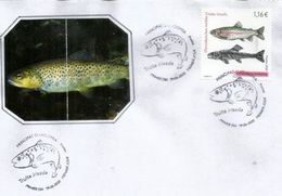 Rainbow Trout/ La Truite Arc-en-ciel , émission 2020 , 19-06-2020 Primer Dia - Briefe U. Dokumente