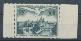 FRANCE - Poste Aérienne N°20, 500f. Vert Foncé NEUF LUXE **. P1607 - 1927-1959 Ungebraucht