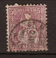SUISSE 1867-78 N°48 50c Lilas. C 45€. P178 - Europe (Other)