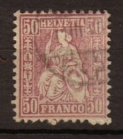 SUISSE 1867-78 N°48 50c Lilas. C 45€. P183 - Autres - Europe