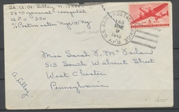 1945 Env. US ARMY POSTAL A.P.O. N°350 De Saint Gilles à West Chester P1865 - Guerra De 1939-45